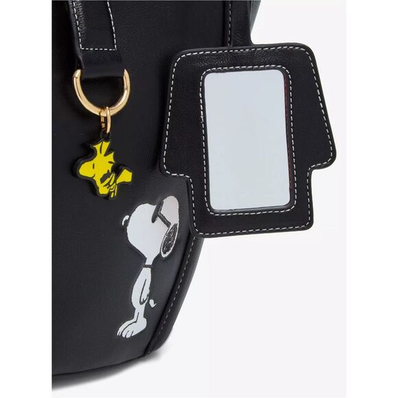 Peanuts Snoopy & Woodstock Sunglasses Pebble Textured Purse Handbag - Picture 5 of 6
